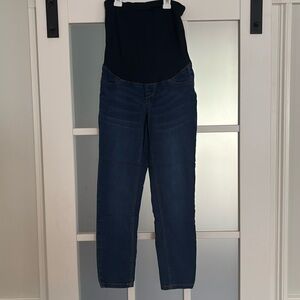 1822 Butter Maternity Ankle Skinny Jeans